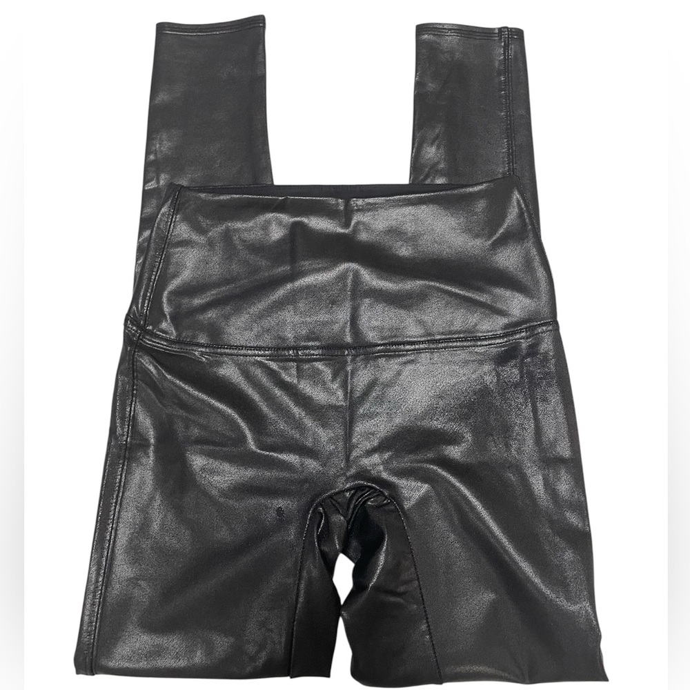 Jane and Bleecker Black Faux Leather High Waist Leggings Size Medium